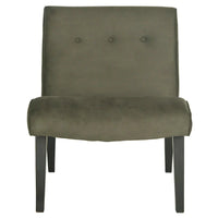 SAFAVIEH Sibille Chaise Vert Forêt Mid-Century - 25.2 x 29.9 x 30.7 - 25Lx30Px31H