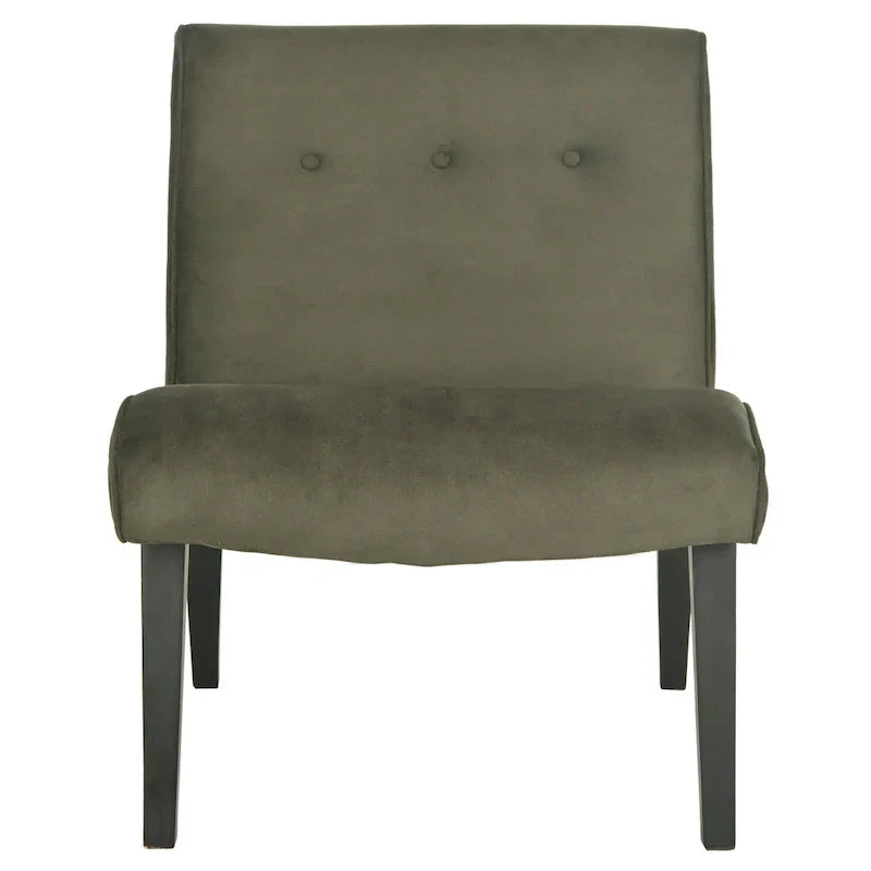 SAFAVIEH Sibille Chaise Vert Forêt Mid-Century - 25.2 x 29.9 x 30.7 - 25Lx30Px31H
