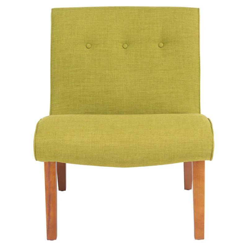 SAFAVIEH Sibille Chaise Vert Forêt Mid-Century - 25.2 x 29.9 x 30.7 - 25Lx30Px31H