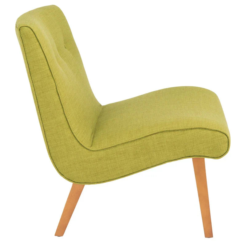SAFAVIEH Sibille Chaise Vert Forêt Mid-Century - 25.2 x 29.9 x 30.7 - 25Lx30Px31H