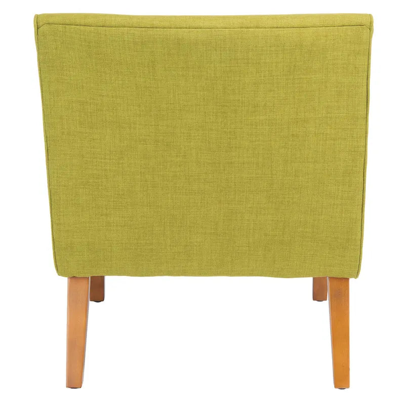 SAFAVIEH Sibille Chaise Vert Forêt Mid-Century - 25.2 x 29.9 x 30.7 - 25Lx30Px31H