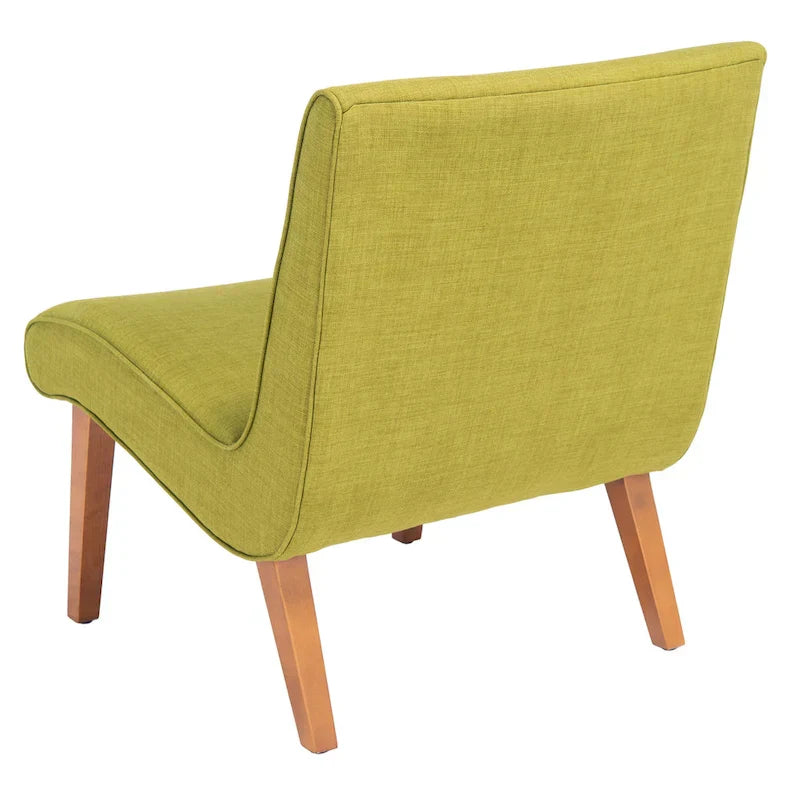 SAFAVIEH Sibille Chaise Vert Forêt Mid-Century - 25.2 x 29.9 x 30.7 - 25Lx30Px31H