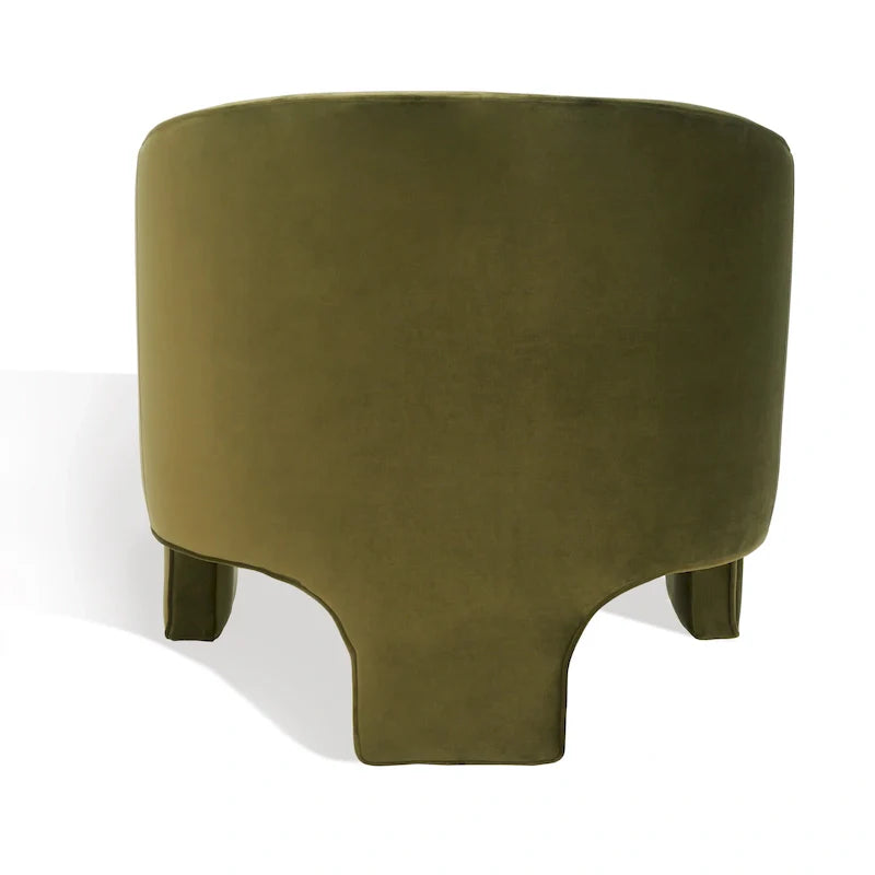 Fauteuil d'appoint en velours Evchen SAFAVIEH Couture - 30 L x 28 P x 30 H - 30Lx28Px30H