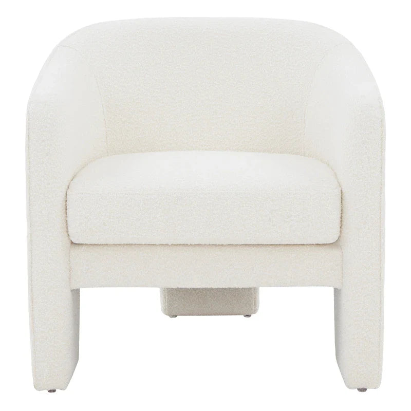 Fauteuil d'appoint en velours Evchen SAFAVIEH Couture - 30 L x 28 P x 30 H - 30Lx28Px30H
