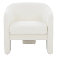 Fauteuil d'appoint en velours Evchen SAFAVIEH Couture - 30 L x 28 P x 30 H - 30Lx28Px30H