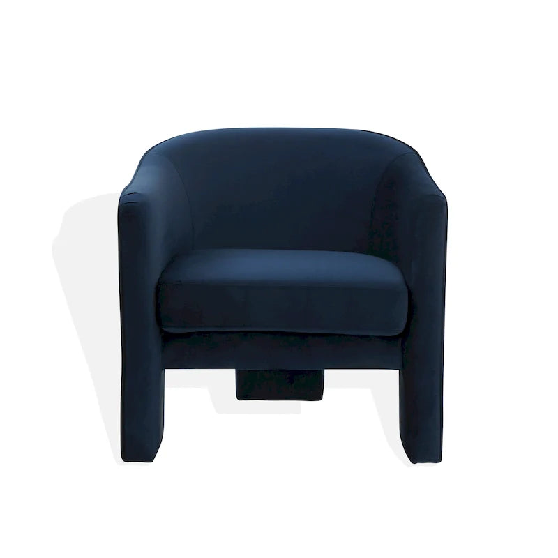 Fauteuil d'appoint en velours Evchen SAFAVIEH Couture - 30 L x 28 P x 30 H - 30Lx28Px30H