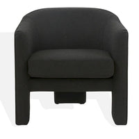 Fauteuil d'appoint en velours Evchen SAFAVIEH Couture - 30 L x 28 P x 30 H - 30Lx28Px30H