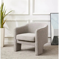 Fauteuil d'appoint en velours Evchen SAFAVIEH Couture - 30 L x 28 P x 30 H - 30Lx28Px30H