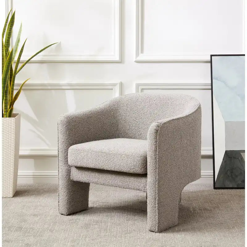 Fauteuil d'appoint en velours Evchen SAFAVIEH Couture - 30 L x 28 P x 30 H - 30Lx28Px30H
