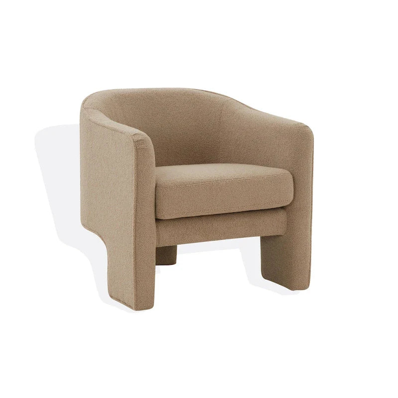 Fauteuil d'appoint en velours Evchen SAFAVIEH Couture - 30 L x 28 P x 30 H - 30Lx28Px30H