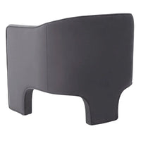 Fauteuil d'appoint en velours Evchen SAFAVIEH Couture - 30 L x 28 P x 30 H - 30Lx28Px30H