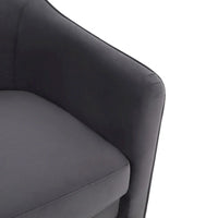 Fauteuil d'appoint en velours Evchen SAFAVIEH Couture - 30 L x 28 P x 30 H - 30Lx28Px30H