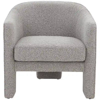 Fauteuil d'appoint en velours Evchen SAFAVIEH Couture - 30 L x 28 P x 30 H - 30Lx28Px30H