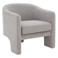 Fauteuil d'appoint en velours Evchen SAFAVIEH Couture - 30 L x 28 P x 30 H - 30Lx28Px30H