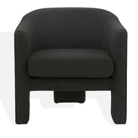 Fauteuil d'appoint en velours Evchen SAFAVIEH Couture - 30 L x 28 P x 30 H - 30Lx28Px30H