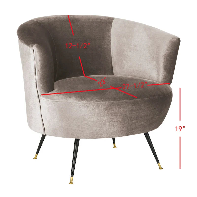 Fauteuil club rétro moderne du milieu du siècle Safavieh Juliann - 32 x 33 x 31,5 - 32L x 33P x 32H