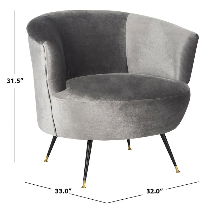 Fauteuil club rétro moderne du milieu du siècle Safavieh Juliann - 32 x 33 x 31,5 - 32L x 33P x 32H