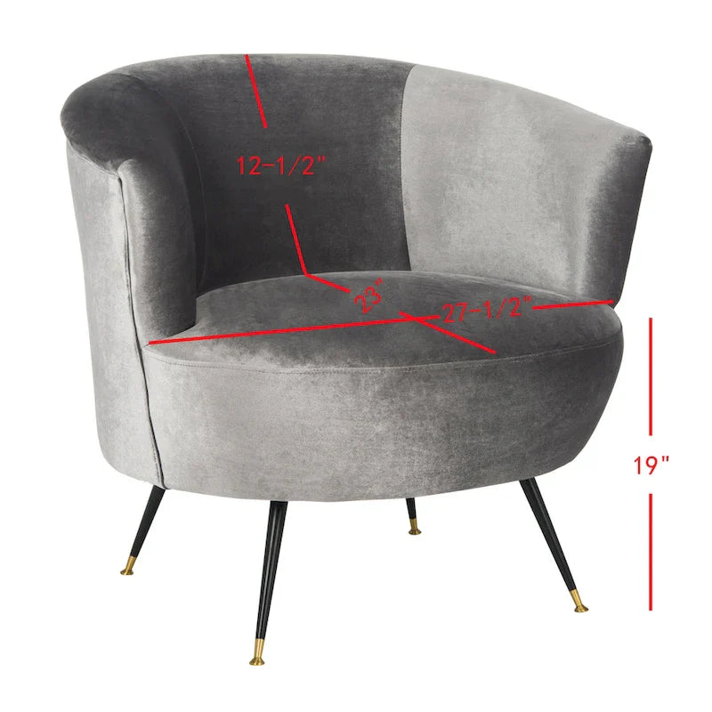 Fauteuil club rétro moderne du milieu du siècle Safavieh Juliann - 32 x 33 x 31,5 - 32L x 33P x 32H