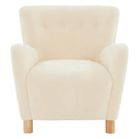 Fauteuil d'appoint en imitation peau de mouton Zornitza de SAFAVIEH Couture - 31 po L x 27 po P x 33 po H - 31Lx27Px33H