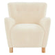 Fauteuil d'appoint en imitation peau de mouton Zornitza de SAFAVIEH Couture - 31 po L x 27 po P x 33 po H - 31Lx27Px33H
