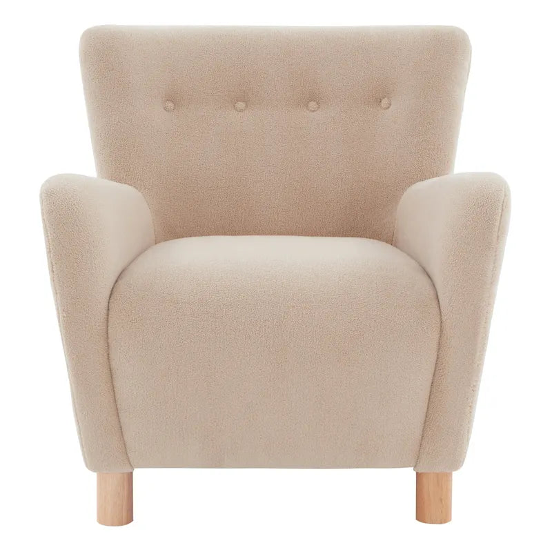 Fauteuil d'appoint en imitation peau de mouton Zornitza de SAFAVIEH Couture - 31 po L x 27 po P x 33 po H - 31Lx27Px33H