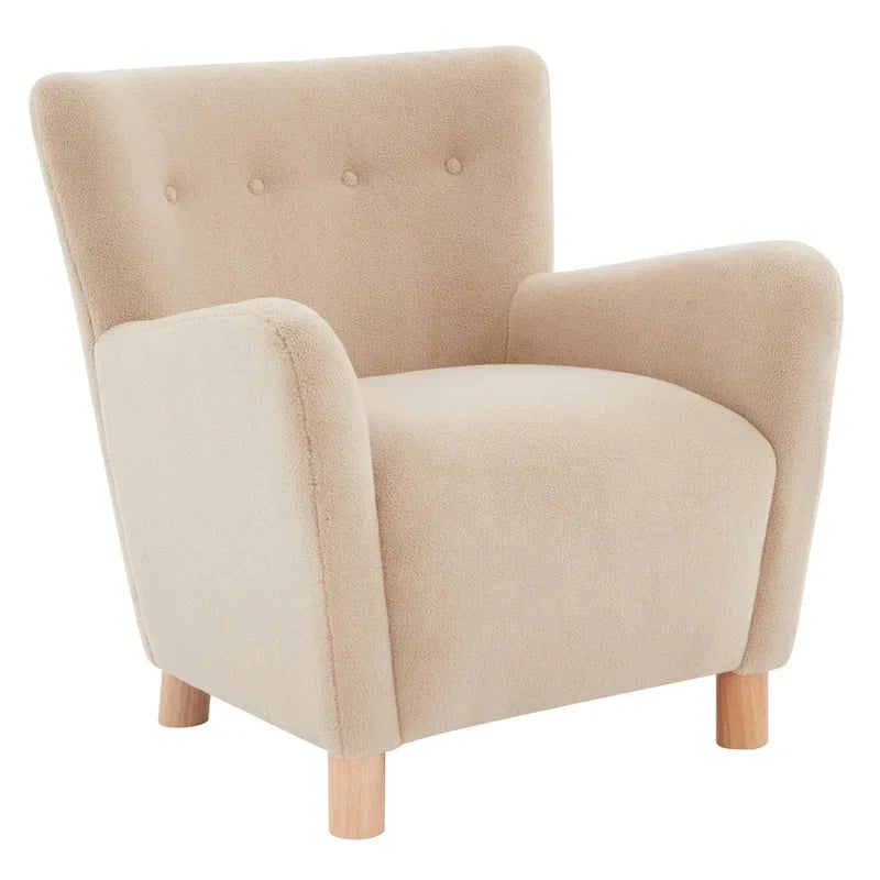 Fauteuil d'appoint en imitation peau de mouton Zornitza de SAFAVIEH Couture - 31 po L x 27 po P x 33 po H - 31Lx27Px33H