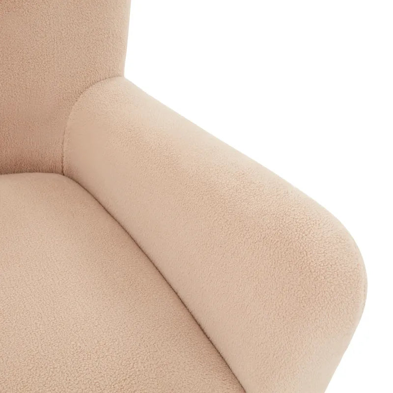 Fauteuil d'appoint en imitation peau de mouton Zornitza de SAFAVIEH Couture - 31 po L x 27 po P x 33 po H - 31Lx27Px33H