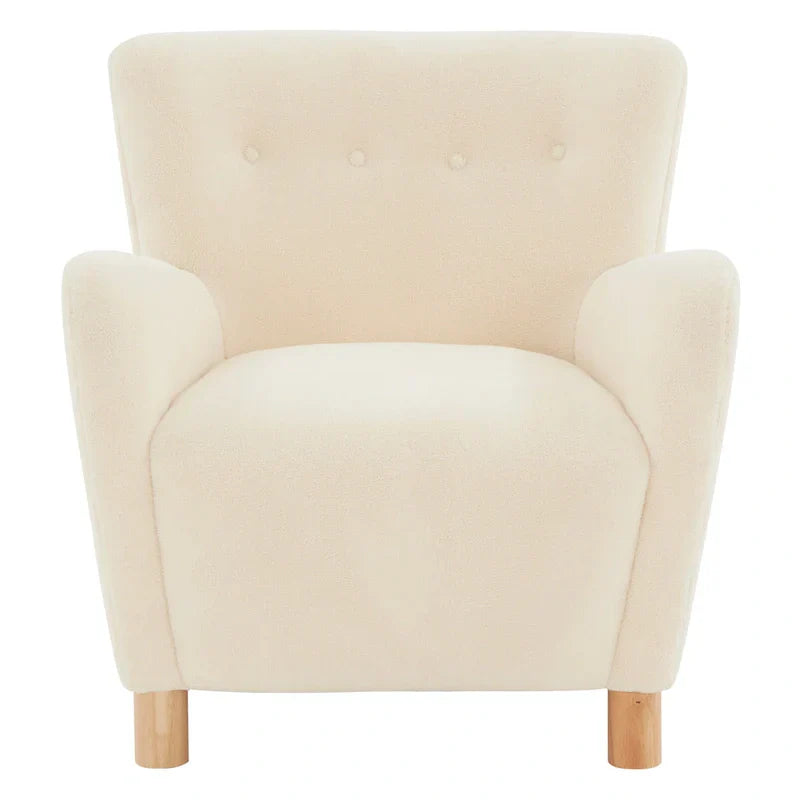 Fauteuil d'appoint en imitation peau de mouton Zornitza de SAFAVIEH Couture - 31 po L x 27 po P x 33 po H - 31Lx27Px33H