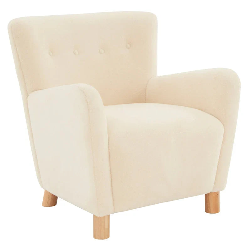 Fauteuil d'appoint en imitation peau de mouton Zornitza de SAFAVIEH Couture - 31 po L x 27 po P x 33 po H - 31Lx27Px33H