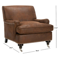 Fauteuil de Club SAFAVIEH Nurhayat - 74L x 86P x 81H cm