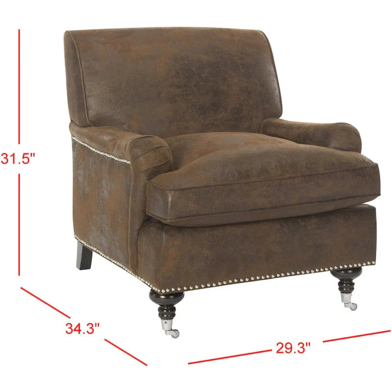 Fauteuil de Club SAFAVIEH Nurhayat - 74L x 86P x 81H cm
