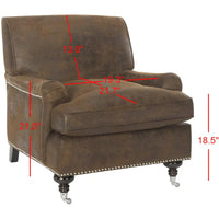 Fauteuil de Club SAFAVIEH Nurhayat - 74L x 86P x 81H cm