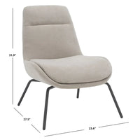 Fauteuil d'appoint Emilia SAFAVIEH - 24 L x 28 P x 32 H - 24Lx28Px32H