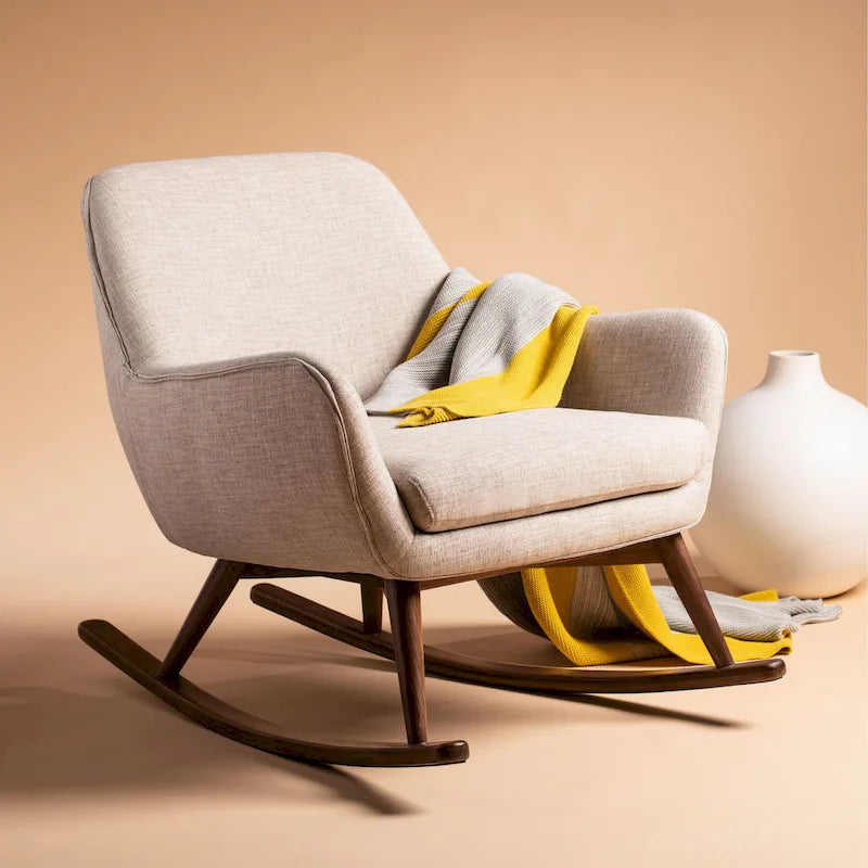 Fauteuil à bascule mid-century SAFAVIEH Couture Breeda - 32Lx37Px32H