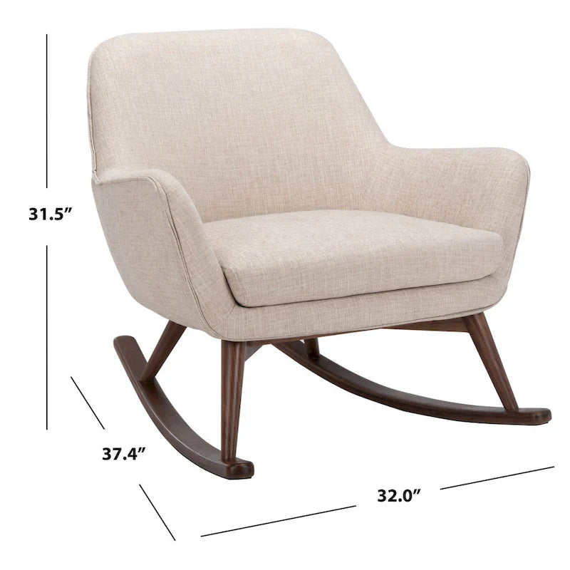Fauteuil à bascule mid-century SAFAVIEH Couture Breeda - 32Lx37Px32H