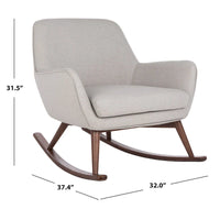Fauteuil à bascule mid-century SAFAVIEH Couture Breeda - 32Lx37Px32H