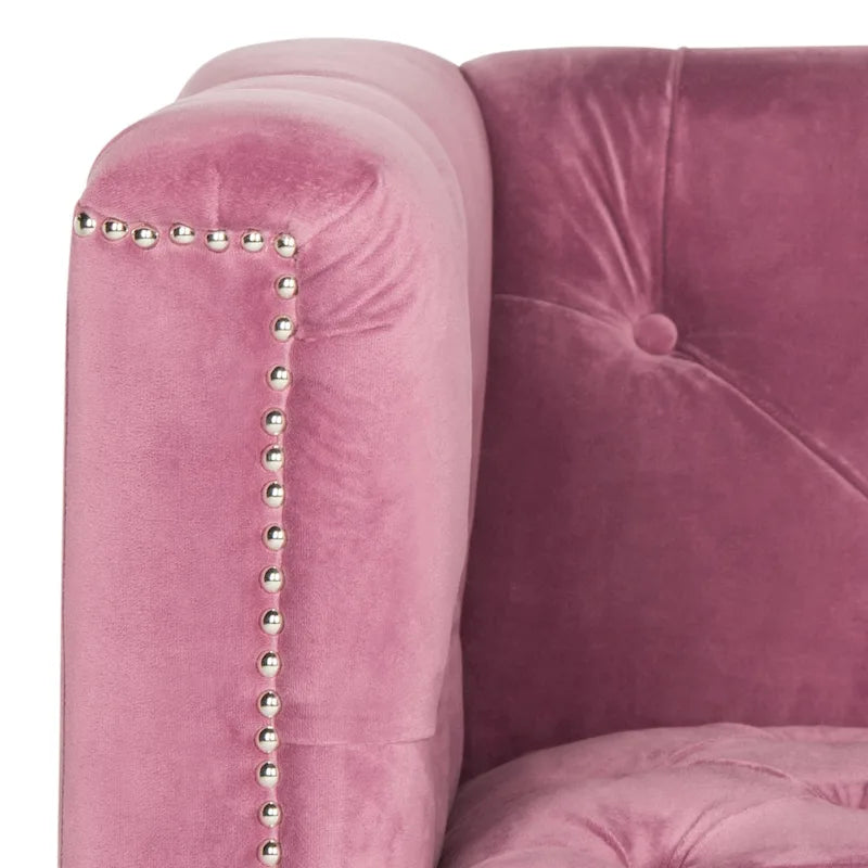SAFAVIEH Kamilah Fauteuil club blanc/transparent - 31,9 x 33,9 x 29,9 - 32Lx34Px30H