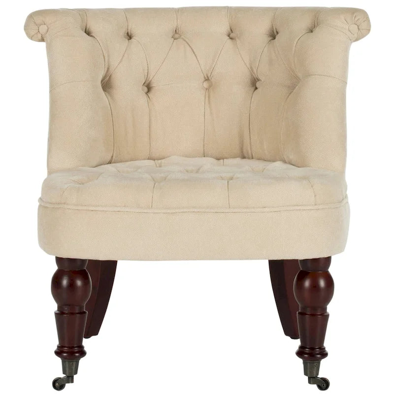 SAFAVIEH Shanell, fauteuil touffeté crème naturel - 26,4 x 24,2 x 27