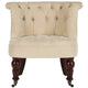 SAFAVIEH Shanell, fauteuil touffeté crème naturel - 26,4 x 24,2 x 27
