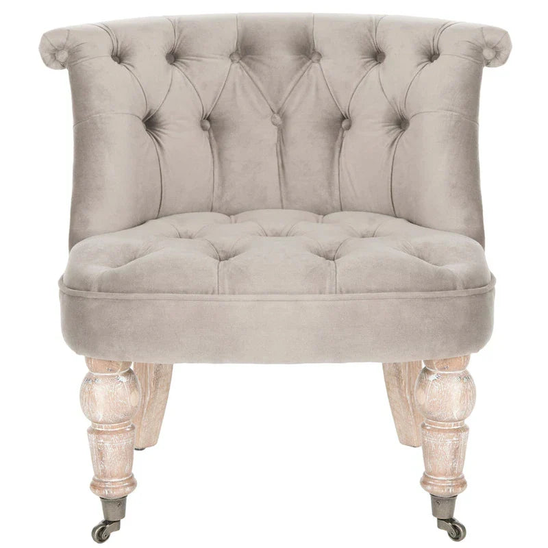 SAFAVIEH Shanell, fauteuil touffeté crème naturel - 26,4 x 24,2 x 27