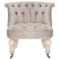 SAFAVIEH Shanell, fauteuil touffeté crème naturel - 26,4 x 24,2 x 27