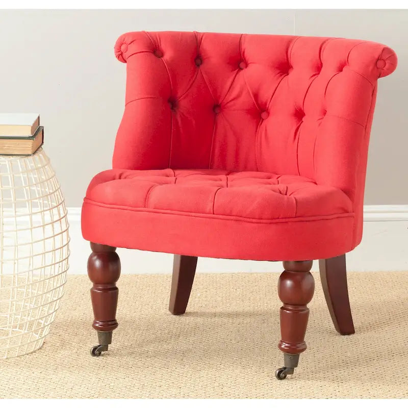 SAFAVIEH Shanell, fauteuil touffeté crème naturel - 26,4 x 24,2 x 27