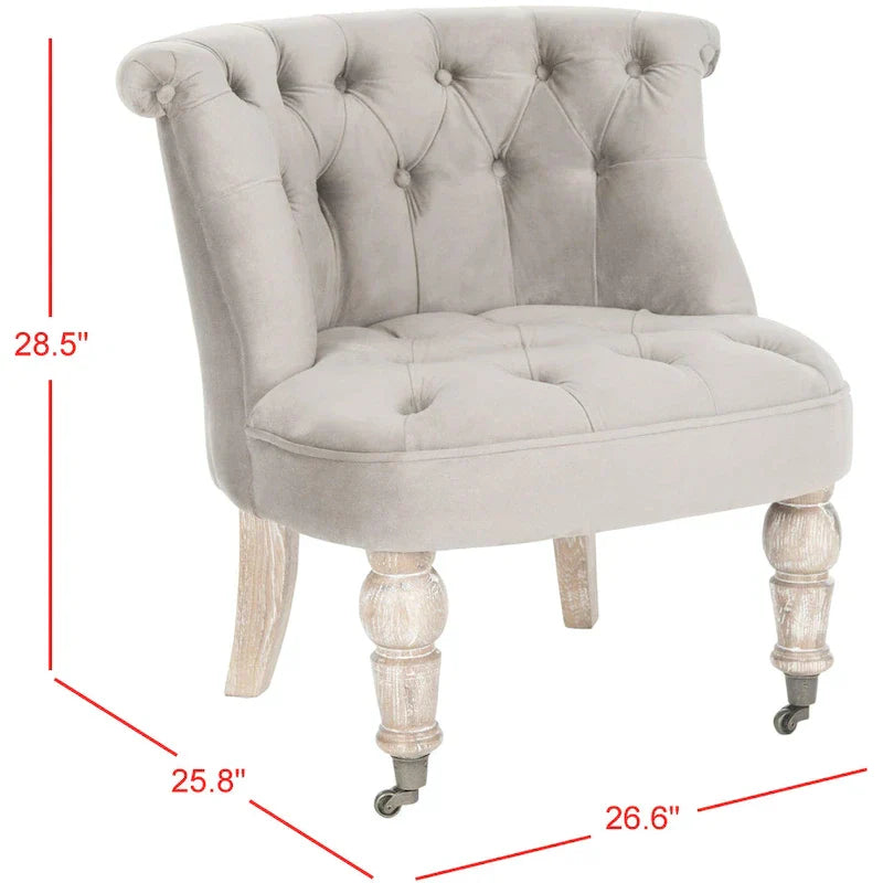 SAFAVIEH Shanell, fauteuil touffeté crème naturel - 26,4 x 24,2 x 27