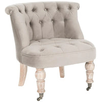 SAFAVIEH Shanell, fauteuil touffeté crème naturel - 26,4 x 24,2 x 27