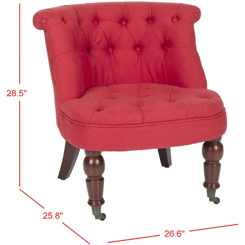 SAFAVIEH Shanell, fauteuil touffeté crème naturel - 26,4 x 24,2 x 27
