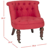 SAFAVIEH Shanell, fauteuil touffeté crème naturel - 26,4 x 24,2 x 27