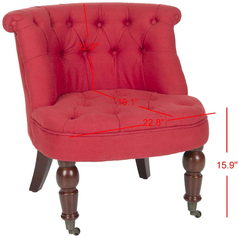 SAFAVIEH Shanell, fauteuil touffeté crème naturel - 26,4 x 24,2 x 27