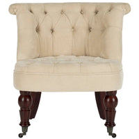 SAFAVIEH Shanell, fauteuil touffeté crème naturel - 26,4 x 24,2 x 27