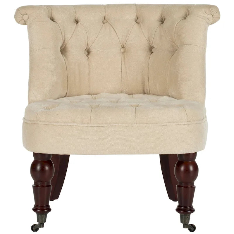 SAFAVIEH Shanell, fauteuil touffeté crème naturel - 26,4 x 24,2 x 27
