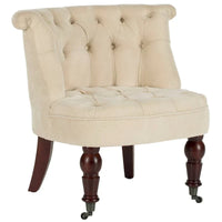 SAFAVIEH Shanell, fauteuil touffeté crème naturel - 26,4 x 24,2 x 27